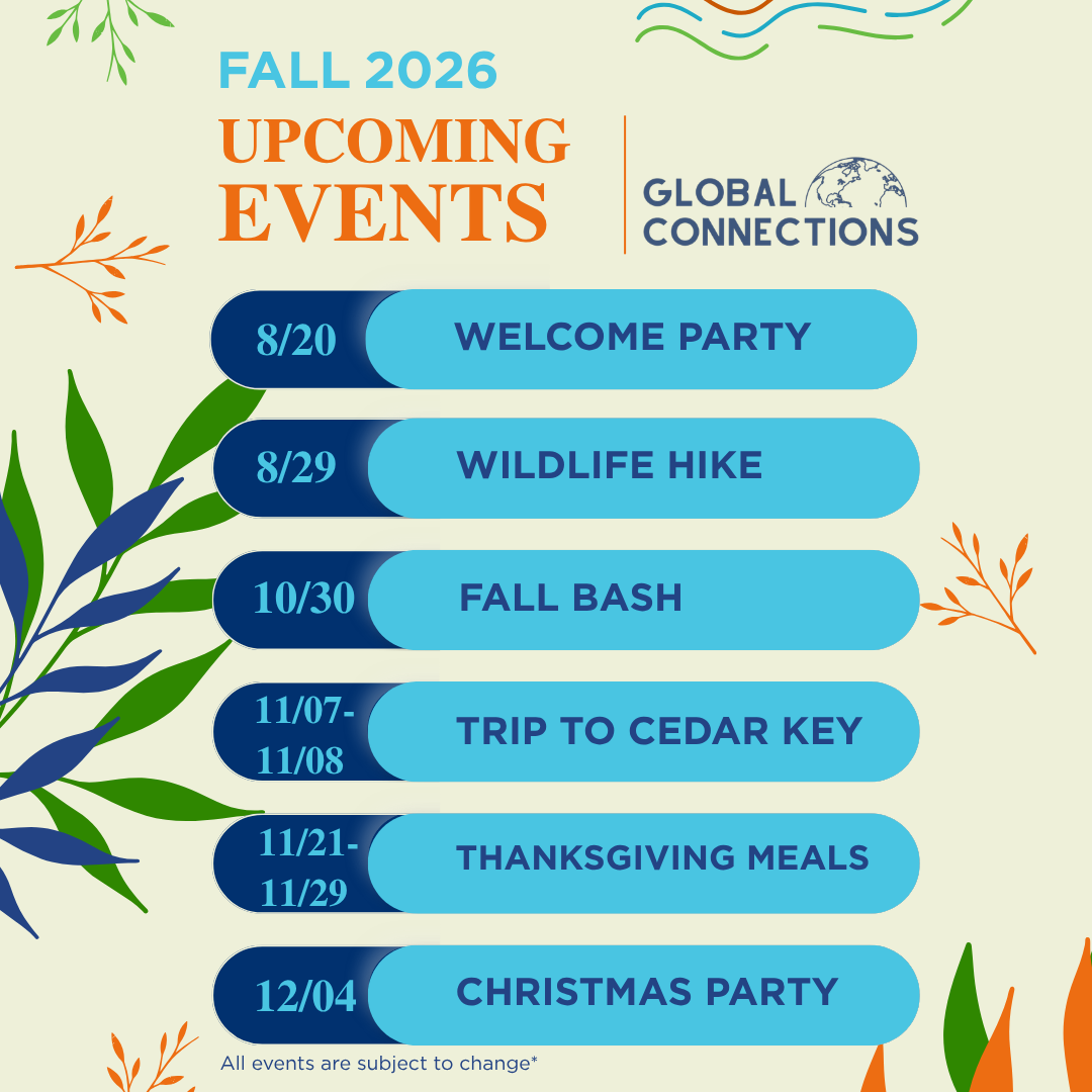 Fall 2026 Event Calendar